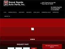 Tablet Screenshot of grandrapidsautoparts.com